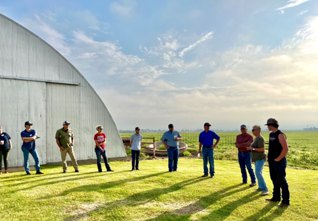Prospective organic producers attend field day to learn firsthand practices for farm and business.